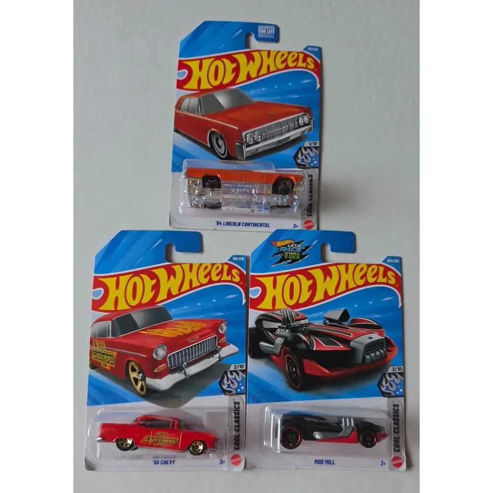 Hot Wheels 2026 Cool Classics 3-Car Set - Chevy & Diecast Toy Lot - New